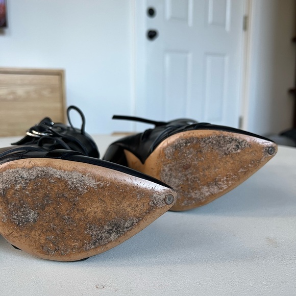 Isabel Marant Royston Leather Strappy Ankle Boots Size IT 37 - Picture 4 of 7